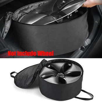 

for Tesla Model 3 Wheel Cap Storage Bag,Wheel Hub Cover Oxford Bag Portable Bag
