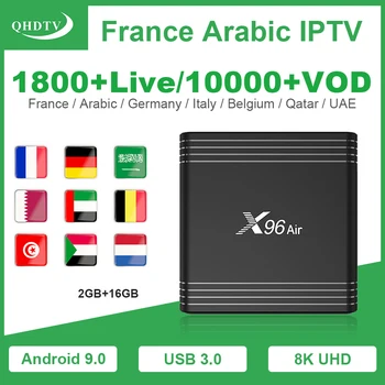 

IPTV France Arabic Belgium QHDTV Android IPTV subscription X96 Air S905X3 2G16G IPTV French Dutch Spain German Arabic IP TV Code
