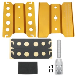 Durable Metal RC Car Repair Stand and Assembly Platform (Golden)
