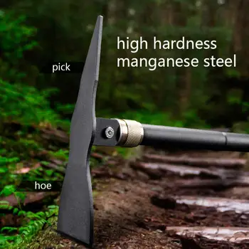 Portable Lightweight Folding Shovels For Digging - Tactical Shovel - Pickaxe Hoe - Outdoor Survival Tools For Hiking, Camping, Sports, RV 4