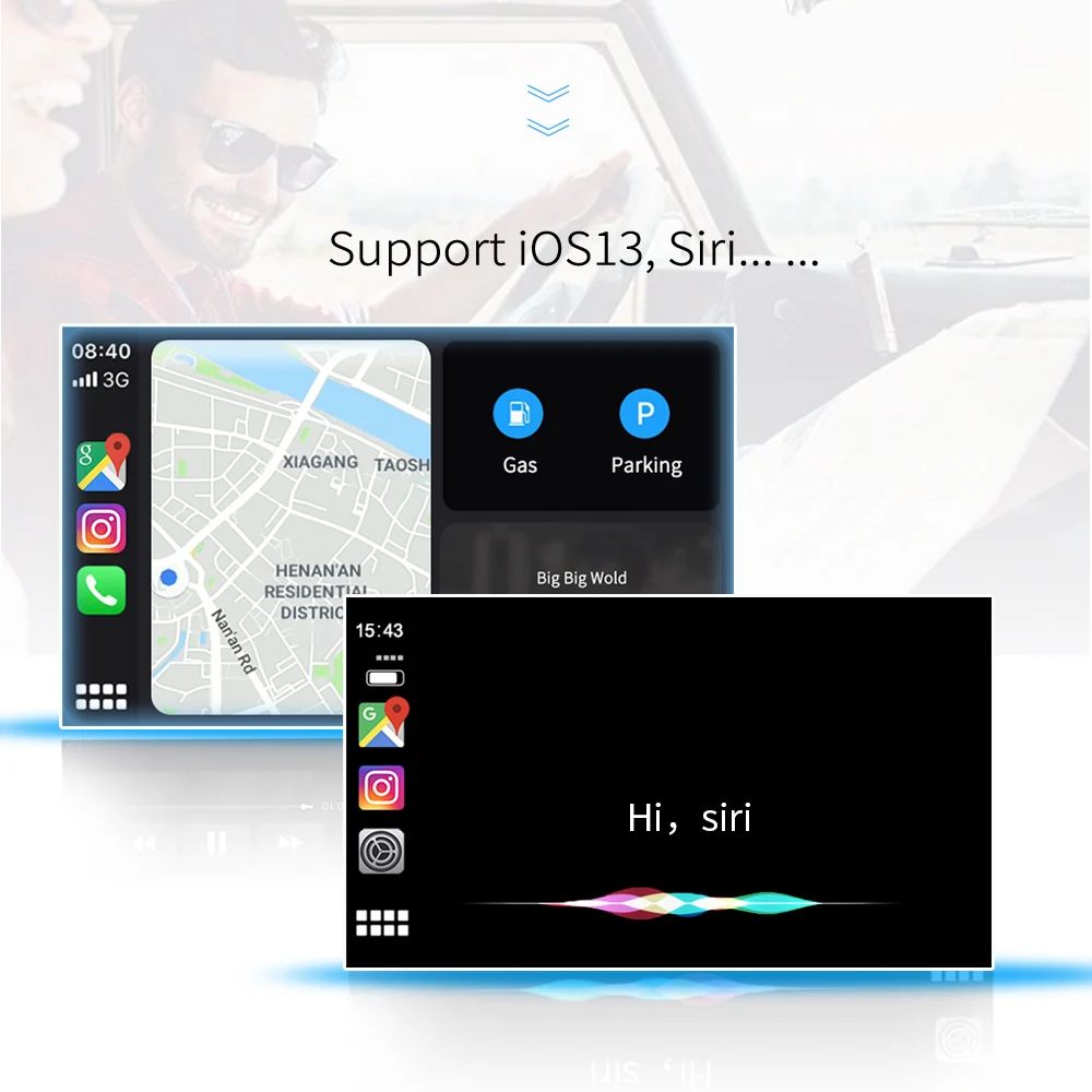 Carlinkit USB CarPlay ключ/Android авто для Android автомобиля мультимедиа плеер iPhone телефон