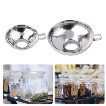 

Stainless Steel Thickened Wide Mouth Funnel Household Extra Large Caliber Multifunctional Oil And Wine Leak