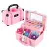 Children Simulation Makeup Set Pretend Play Toys Educational Toys Lipstick Nail Polish Cosmetic Bag Birthday Gift For Ingenious 1
