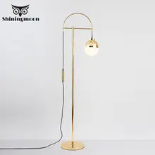 Современный металлический золотой светодиодный напольный светильник, скандинавский Золотой декор для гостиной, напольное освещение, Кухонные светильники, стоячие лампы
