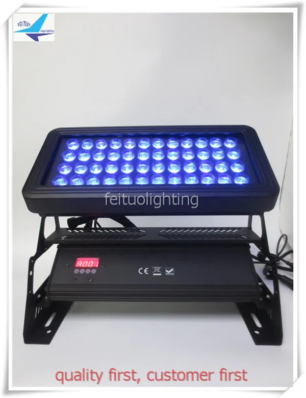 E-(2/Лот)+ Чехол fly City color RGBW 48x10 Вт 4 в 1 бар светодиодный настенный светильник для сцены dj