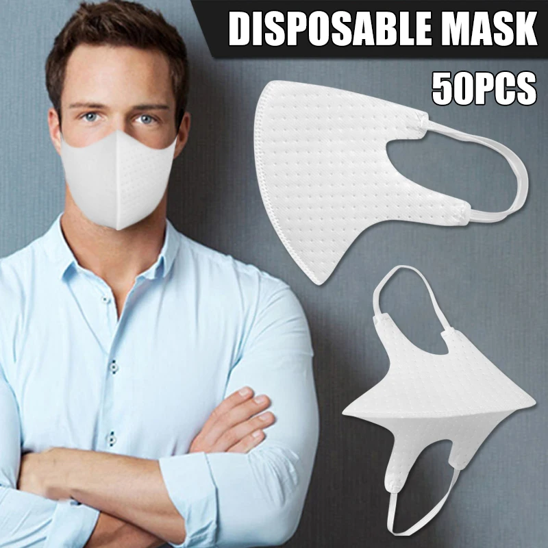 

Masks Disposable Cycling Face Mask Dust-proof Anti-fog /dirt/debris 50pcs Mouth Mask hh88