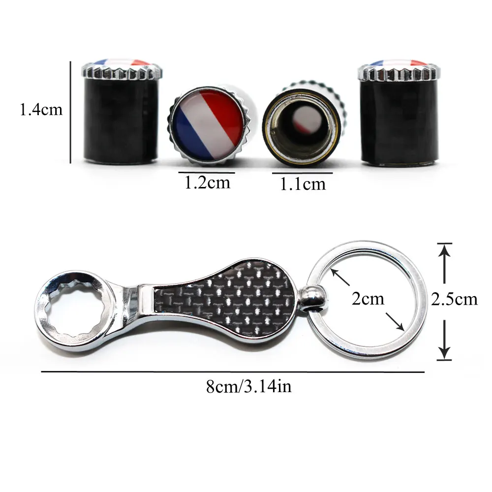 5 шт./компл. Национальный Флаг Франции эмблема Авто колеса шины воздушный клапан