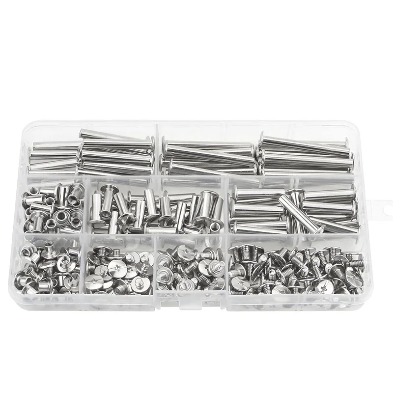 

Chicago Screw Binding Screws Posts Assortment Kit for DIY Leather Bookbinding Crafts(120Pcs,M5)