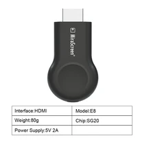 Mirascreen E8 tv Stick 1080P беспроводной WiFi Дисплей AirPlay HDMI tv Dongle приемник для Airplay HDMI tv Stick для DLNA Miracast