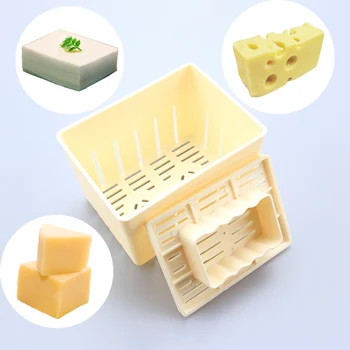 

Cheese Molds Milk Curd Tofu Box Homemade Cheese Tool DIY Square PP Tofu Press Mold Set Kitchen Cooking Tools EasyClean Model