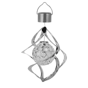 

Solar Powered Wind Chime Light LED Garden Hanging Spinner Lamp Color Changing Lawn Yard Home Decoration131910 8117