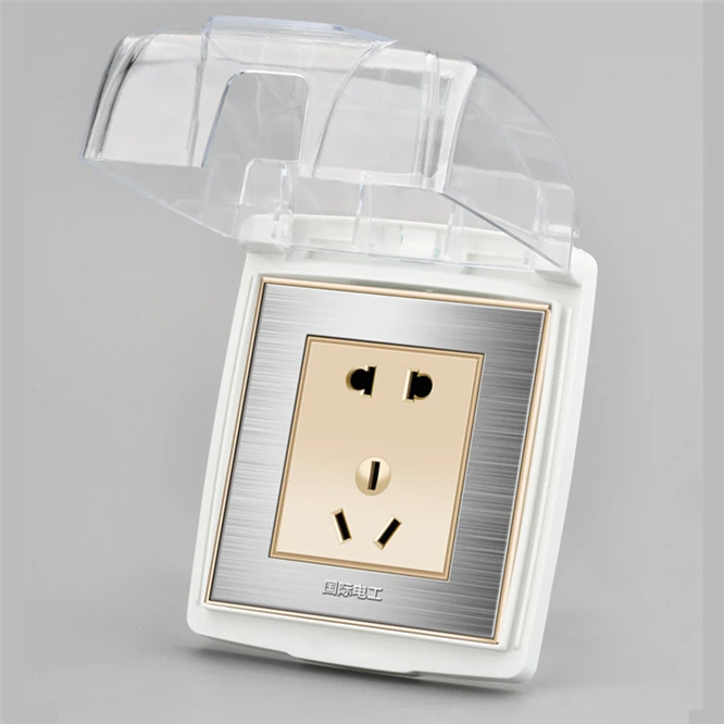 Transparent Panel Wall Power Socket With Waterproof Cover 86 Type Universal Wall Socket Plate Panel Switch Box Cover Protector Electrical Socket Accessories Aliexpress