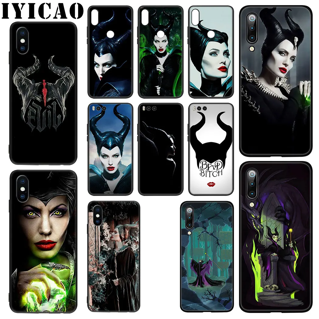 Мягкий силиконовый чехол Maleficent для Xiaomi Mi 10 9 8 A3 A2 9T Pro Lite A1 CC9 CC9E 5X 6X из ТПУ|Бамперы| |