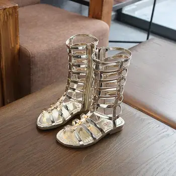 

Hot Sale Summer Fashion Roman Boots High-top Girls Sandals Kids Gladiator Sandals Toddler Child Sandals Girls High Quality Shoes