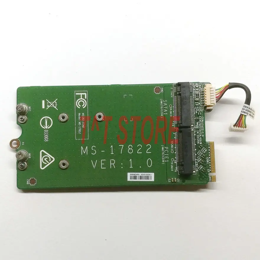  Original FÜR MSI GT72 GT72S 6QE SSD HDD FESTPLATTE interface board MIT KABEL 2 M.2 NVME SATA PORT +