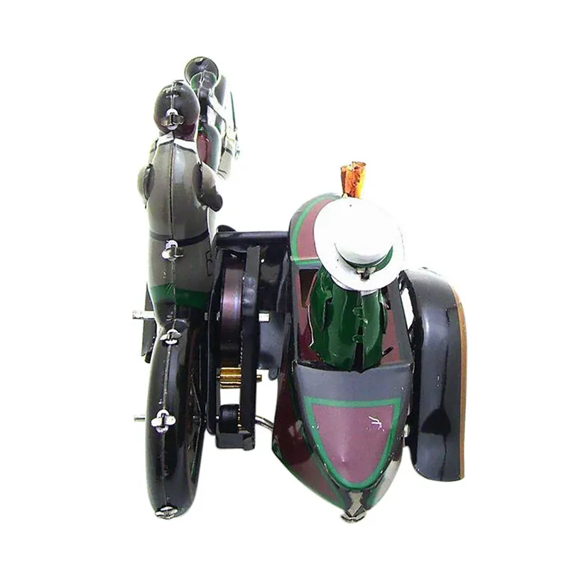 Tinplate Ностальгический Заводной цепной игрушечный реквизит для фотосъемки Ностальгический трехколесный мотоцикл имитация игрушечные мотоциклы 30AG02