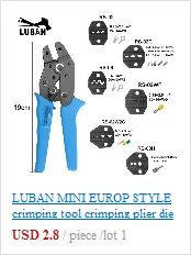 SN-48B MINI EUROP СТИЛЬ обжимной инструмент обжимные плоскогубцы 0,5-1.5mm2 мульти инструменты инструмент синий RS-48B SN-01BM RS-01BM SN-28B SN-02BM Люба