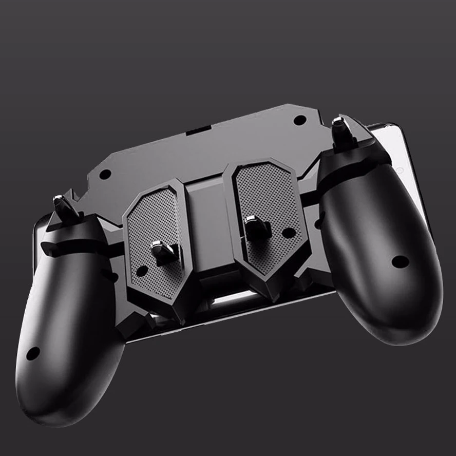  AK66 Six Fingers All-in-One PUBG Game Controller Gamepad Metal Trigger Shooting Free Fire Key Butto