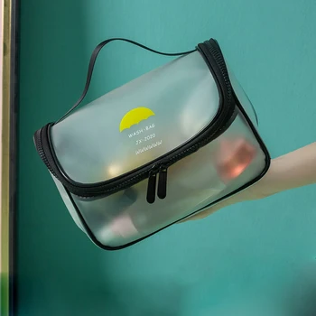 

Lovely Makeup Bag Transparent Bath Bag Travel Ultra Hot Women Portable Large Capacity Waterproof Wash Gargle Bag