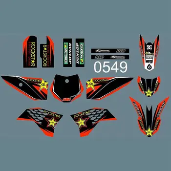 

New Full Graphics Decals Stickers Custom Number Name Glossy Bright Stickers Waterproof for KTM50 SX 2009-2013