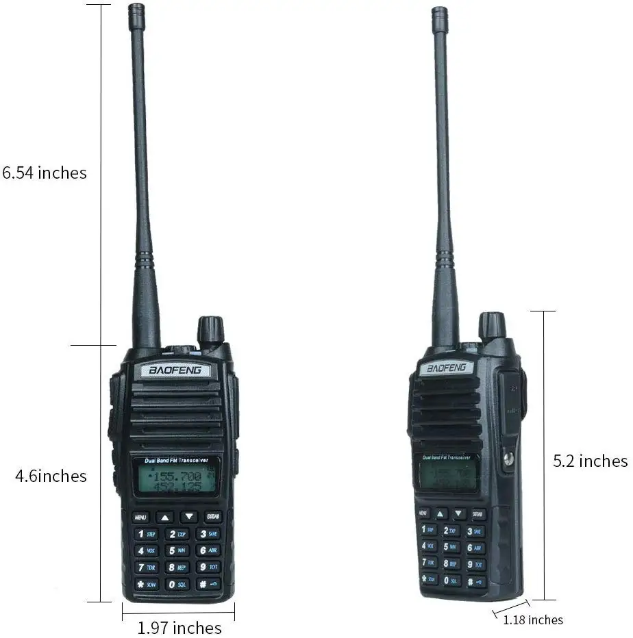 Рация BaoFeng UV 82 Двухдиапазонная 136 174/400 520 МГц FM 8 Вт батарея 2800 мАч|Рации| |