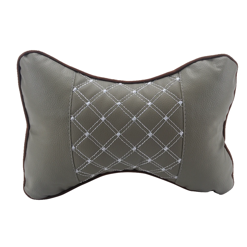 PU Elastic Strap Neck Support Pillow Fatigue Relieve All Season Cushion Durable Headrest Car Seat Supplies