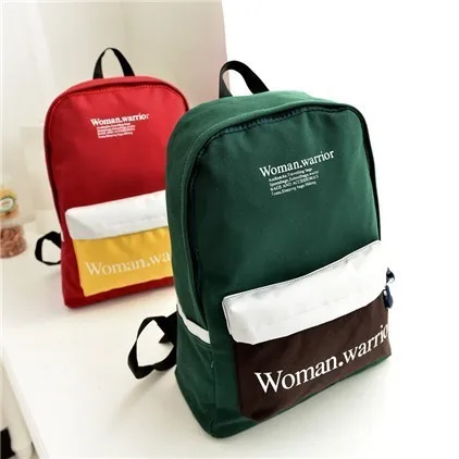 

Korean-style WOMEN'S Bag 2019 New Style Canvas Bag Middle School Students School Bag Backpack Fashion College Style-