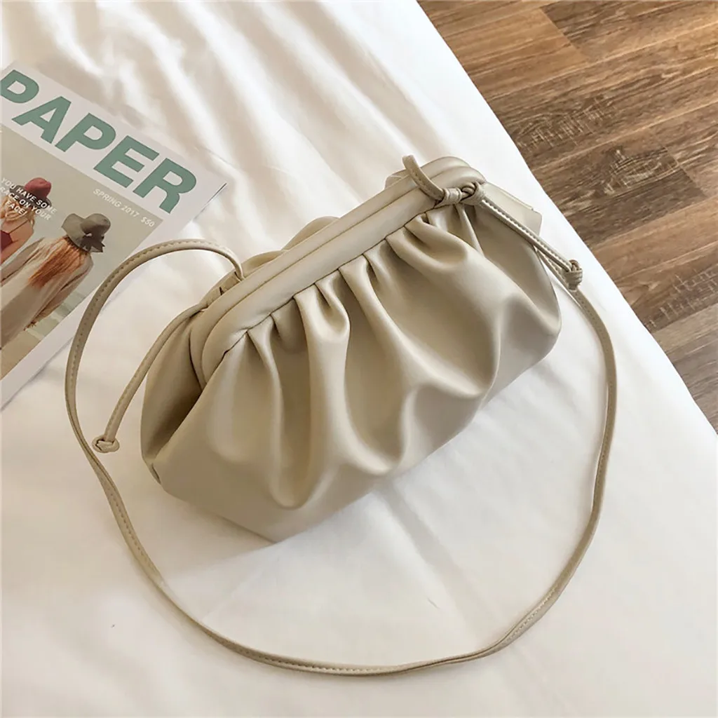 Новые сумки через плечо для женщин простая сумка через плечо сумка-мессенджер Дикая мода облако пельменей пакет tasjes dames# XP20