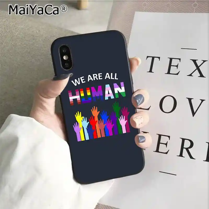Maiyaca Gay Lesbian Lgbt Pansexual Bisexual Rainbow Pride Art Phone Case For Apple Iphone 11 Pro 8 7 66s Plus X Xs Max 5s Se Xr Aliexpress