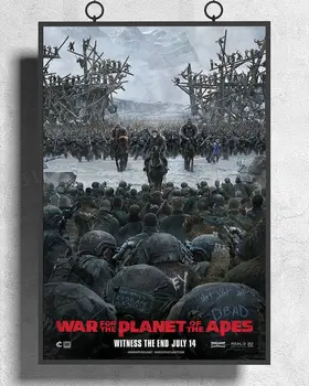 

H146 War for the Planet of the Apes 3 Movie Wall Sticker Silk Poster Art Home Decoration