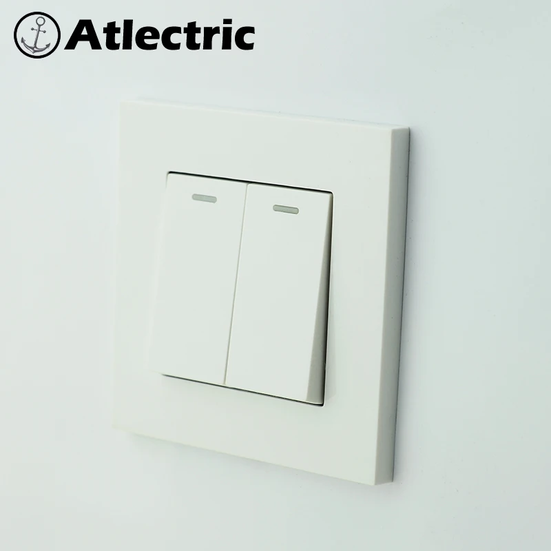 Atlectric 86 Тип пластиковая панель 1 2 3 4 банда способ питания Светильник розетка