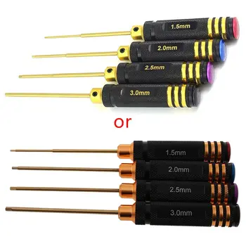 

4 Pcs Hex Screw Drivers Set Titanium Alloy Repair Tools Kit for RC Helicopter