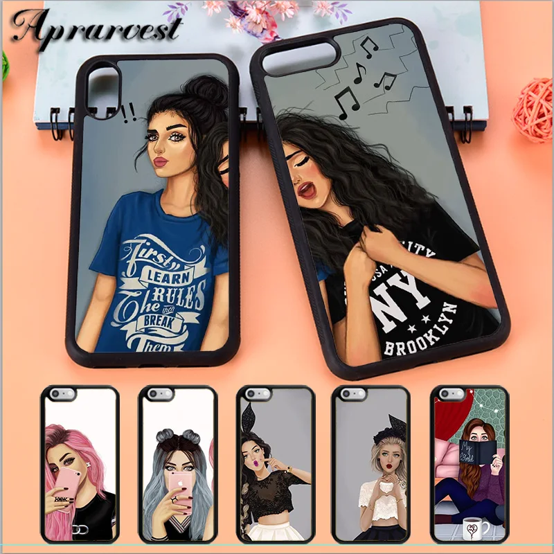 Чехол для телефона Aprarvest BFF с изображением милой девушки лучшего друга пары чехол