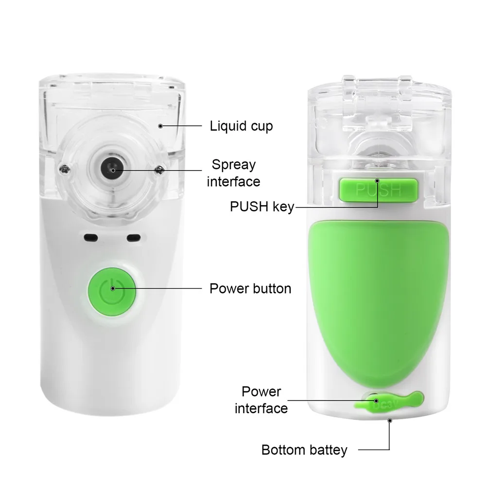 Inhale Nebulizer Silent Mute Asthma Atomizer Handheld Portable Mist Atomization Moisturizer Steaming Tool For Children Adult