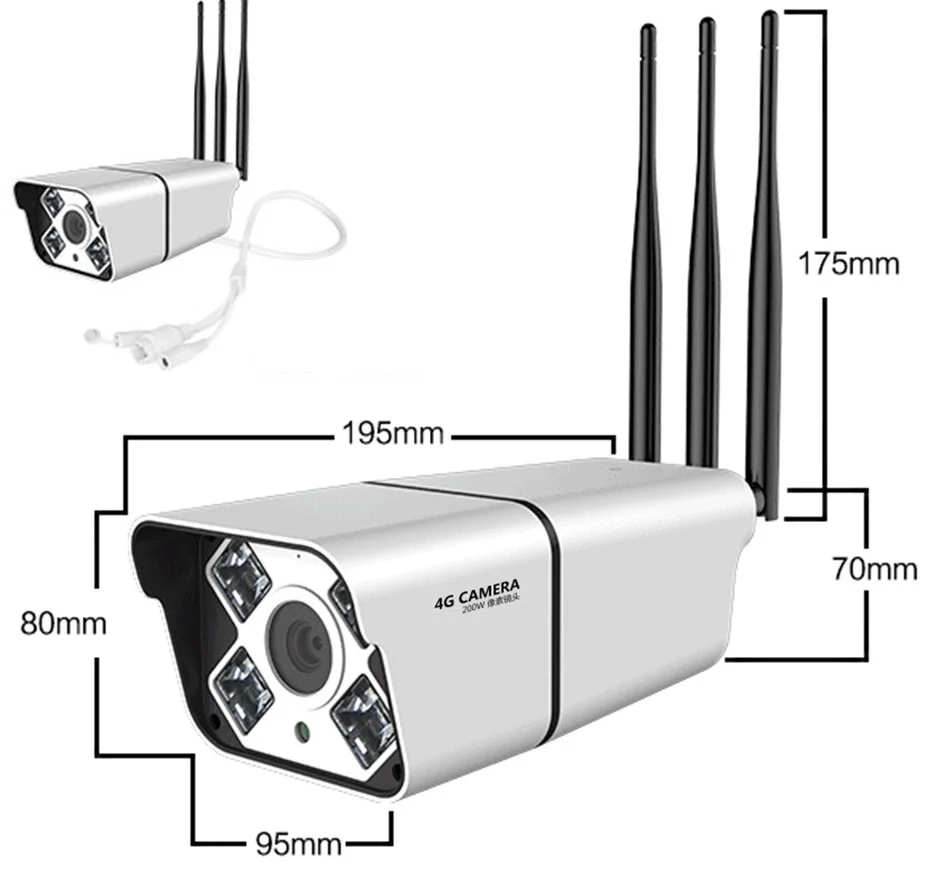IP камера Xiaovv B5 1080P HD Wi Fi 4G LTE V380 2 МП|Любительские видеокамеры| |