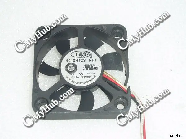 40x40x10mm PLA04010D12HH-2 12V 0.18A 3Wire 4cm 4010 Cooling Fan