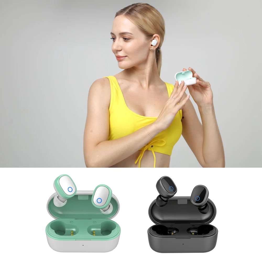 

Ausdom New TWS Bluetooth Earphone TW01S Bluetooth 5.0 Headphone with Mic Handsfree Earbuds Sports Headset for Mobile Phone