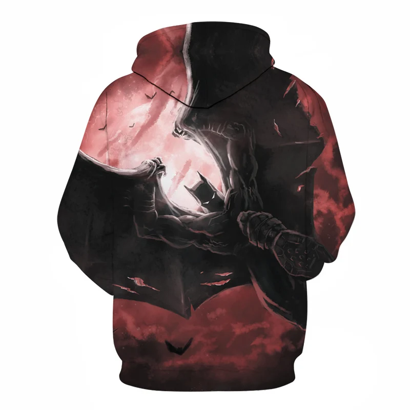 Brand Men hoodies personality creative wolf 3D digital printing pullover fashion tide men women loose street clothing sportswear