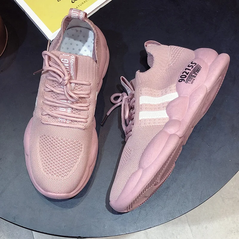 

Athletic Shoes 2019 Summer New Style White Shoes Versatile Network Hongfei Netting Surface Casual Lightweight Breathable WOMEN'S
