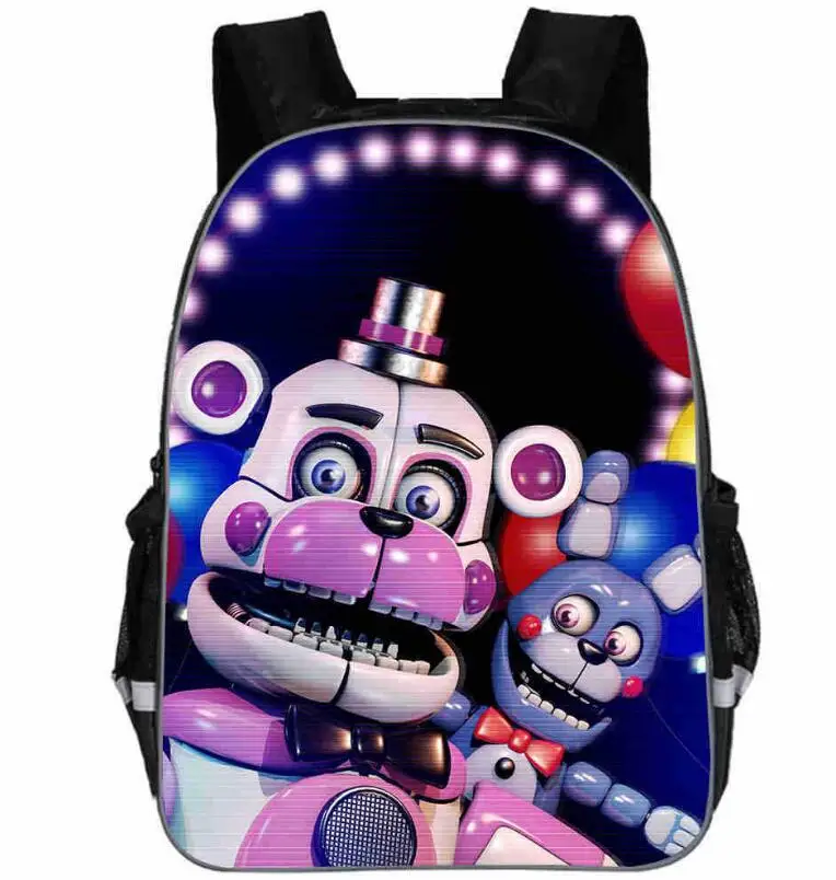 photo color Рюкзак Фредди аниме FNAF сумки Чика; Фокси Undertale Sans повседневные школьные сумки для малышей, мальчиков и девочек подростков Mochila подарочная сумка - Color: photo color