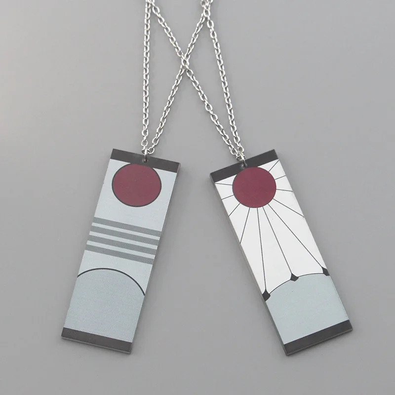Японское аниме, акриловое ожерелье Kimetsu no Yaiba, косплей, ювелирные изделия, подарки для друзей
