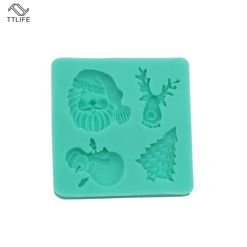 

TTLIFE Christmas Molds Silicone Mold Fondant Mold Cake Decorating Tools Chocolate Mold Silicone Cake Mold Christmas Decoration