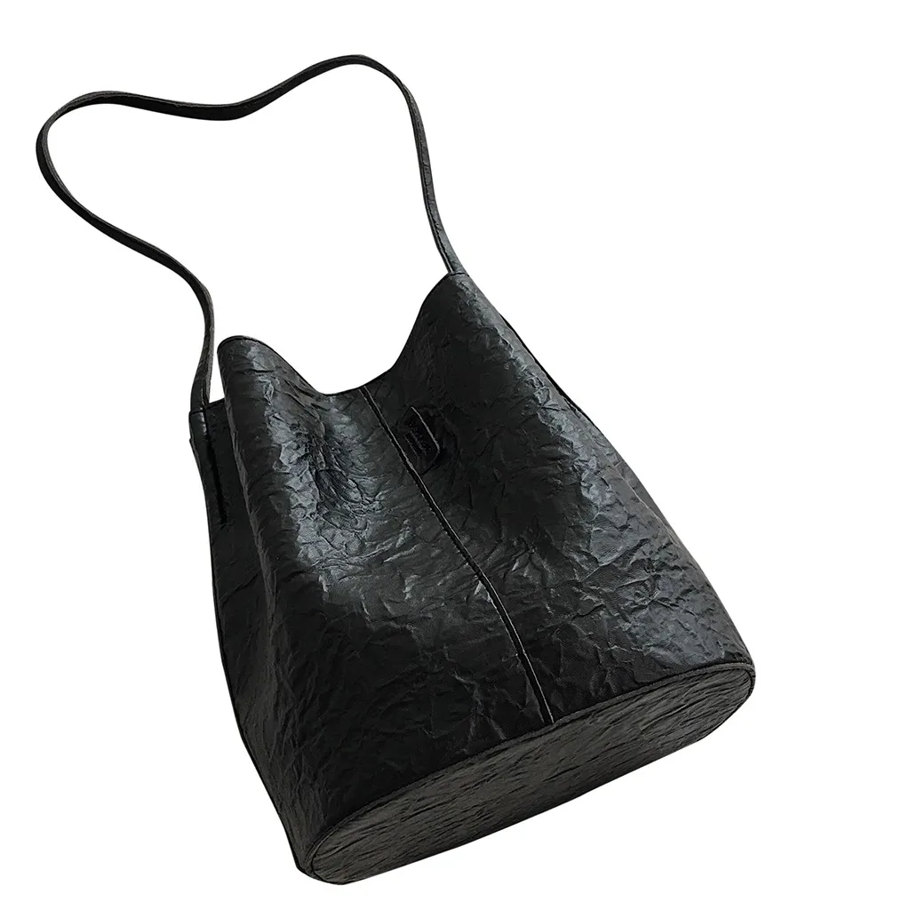 

Women Messenger Bags Luxury Solid Color Shoulder Bag Ladies Large Bolsos Casual Bucket Bag Handbag Waterproof Tote Feminina #JX