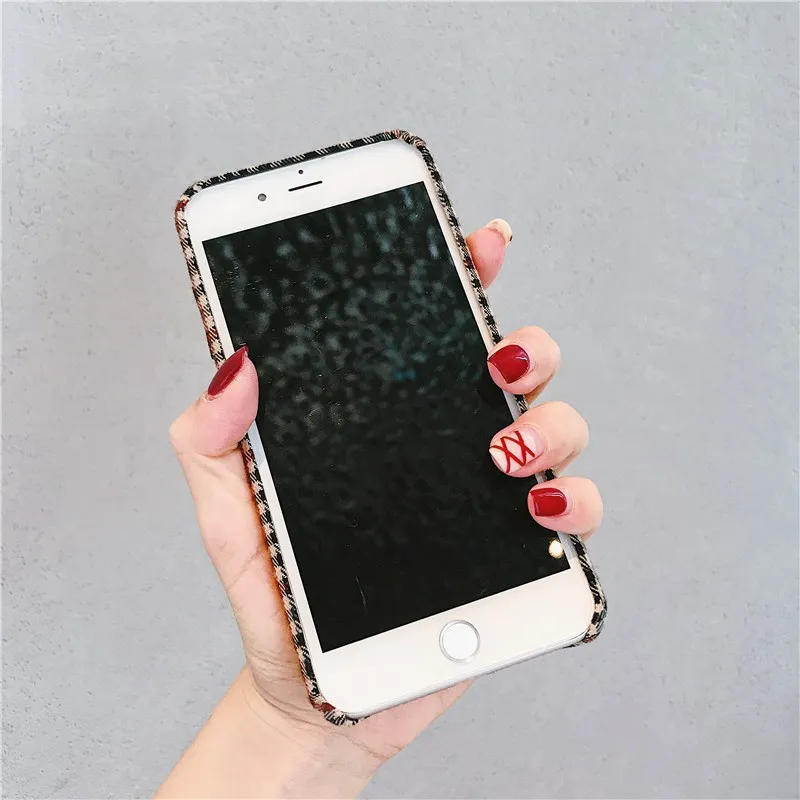 Gimfun Англия Клетчатый узор ткани чехол для телефона простой теплый плюш Iphone1211pro