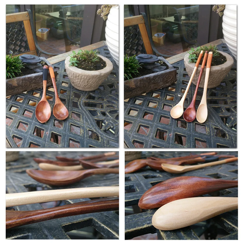 Деревянная проволочная ложка для супа, помешивающая ложка, кухонная чайная ложка, кухонная утварь, инструмент
