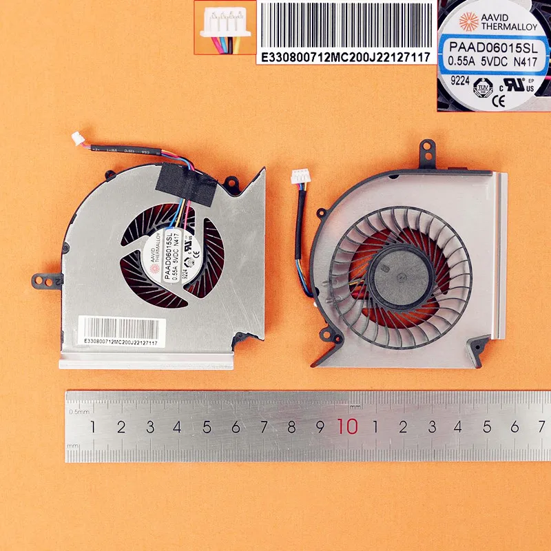

New Laptop Cooling Fan for MSI GE75 GP75 GE63 GP63 GV63 GE73 GL73 VR (For CPU fan,Original) PN:PAAD06015SL