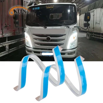 

OKEEN Car Lights 24V Flexible led DRL Daytime Running Light For Truck With Flows Yellow Turn Signal Lights Waterproof