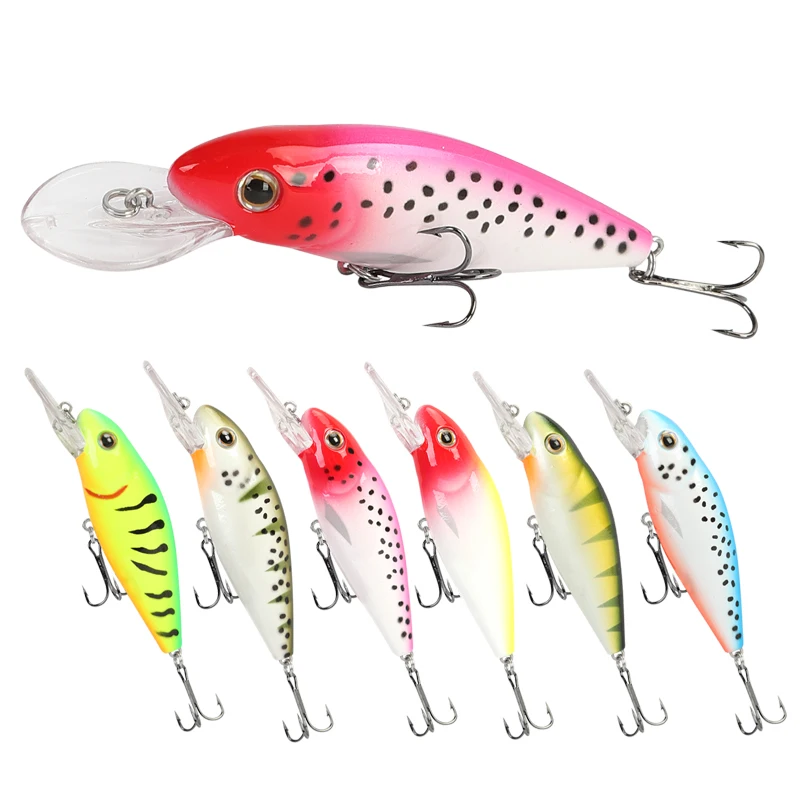 

1 piezas Crankbait pesca Wobblers 11.5g 10cm manivela cebo de pesca señuelo pike trolling pesca de la carpa abordar