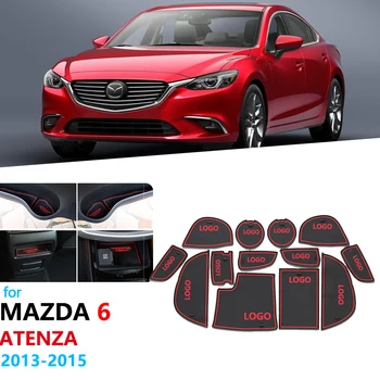 

Anti-Slip Rubber Gate Slot Cup Mat For Mazda 6 2013 2014 GJ Atenza Mazda6 pre-Facelift Wagon Sedan Coaster Car Accessories