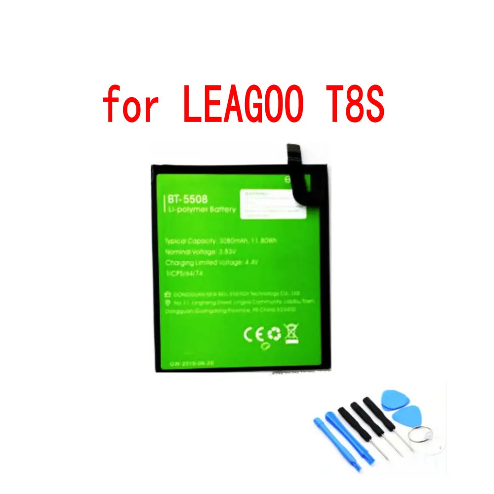 

Original 3.8V 3080mAh BT-5508 Battery For Leagoo T8S T 8S Mobile Phone